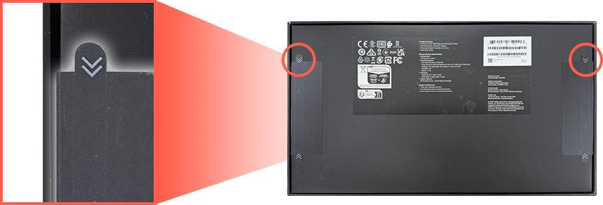 정품 박스 개봉 시 (TEAR 라인 개봉) 이미지